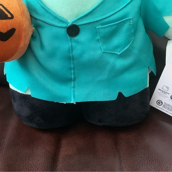 Hello Kitty Frankenstein with Pumpkin Large Plush Halloween Greeter - Picture 7 of 13